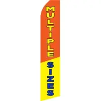 Multiple Sizes - Custom Windless Feather Flag - Stor-N-Lock