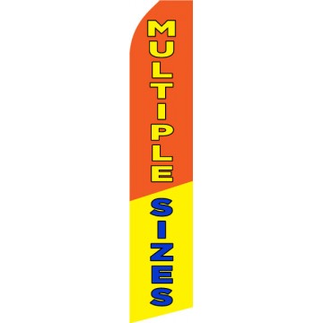 Multiple Sizes - Custom Windless Feather Flag - Stor-N-Lock