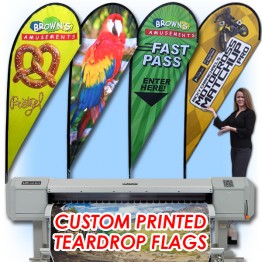 Custom Double Sided Teardrop Flag 