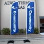 Custom Windless Advertising Feather Flag 