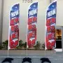 Custom Windless Advertising Feather Flag 