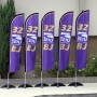 Custom Windless Advertising Feather Flag 
