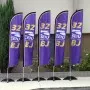 Custom Windless Advertising Feather Flag 