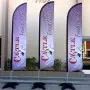Custom Windless Advertising Feather Flag 