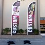 Custom Windless Advertising Feather Flag 