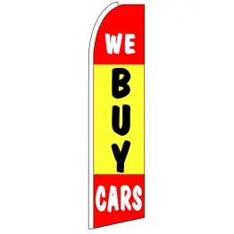 We Buy Cars - Advertising Feather Flag Banner We Buy Cars - Advertising Feather Flag Banner