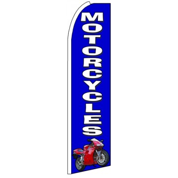 Motorcycles - Advertising Feather Flag Banner
