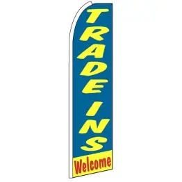 Trade-ins Welcome - Feather Flag Banner Trade-ins Welcome - Feather Flag Banner