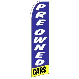 Pre Owned Cars - Blue Feather Flag Banner Pre Owned Cars - Blue Feather Flag Banner