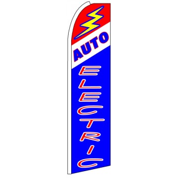 Auto Electric - Advertising Feather Flag Banner