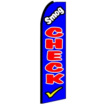 Smog Check - Advertising Feather Flag Banner