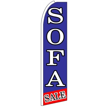Sofa Sale - Blue Advertising Feather Flag Banner Sofa Sale - Blue Advertising Feather Flag Banner