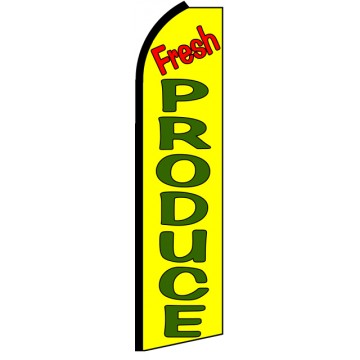 Fresh Produce - Advertising Feather Flag Banner