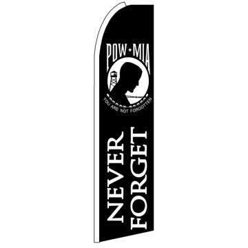 Never Forget - Advertising Feather Flag Banner