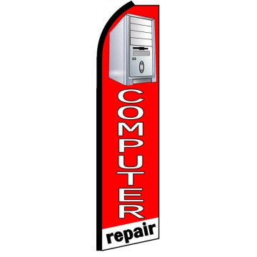 Computer Repair - Red Feather Flag Banner Computer Repair - Red Feather Flag Banner