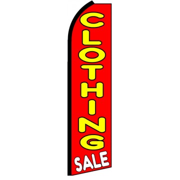 Clothing Sale - Advertising Feather Flag Banner