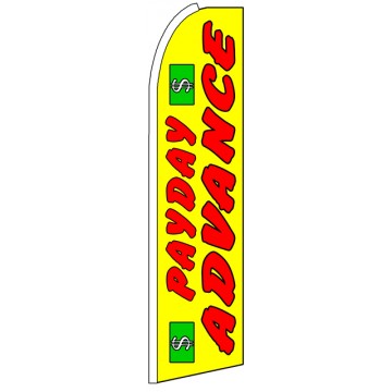 Payday Advance - Advertising Feather Flag Banner Payday Advance - Advertising Feather Flag Banner