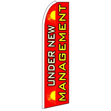 Under New Management - Red Feather Flag Under New Management - Red Feather Flag
