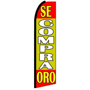 Se Compra Oro - Advertising Feather Flag Banner