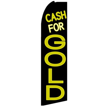 Cash For Gold - Advertising Feather Flag Banner