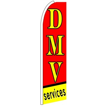 DMV - Advertising Feather Flag Banner DMV - Advertising Feather Flag Banner