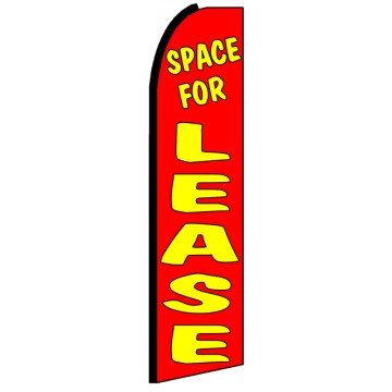 Space For Lease - Advertising Feather Flag Banner