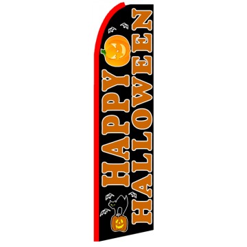 Happy Halloween - Advertising Feather Flag Banner Happy Halloween - Advertising Feather Flag Banner
