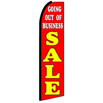 Going Out Of Business - Feather Flag Banner