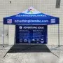 Custom Tent 10'x10' Pop-Up Canopy + Heavy Duty Frame