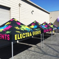 Custom Tent 10'x10' Pop-Up Canopy + Heavy Duty Frame