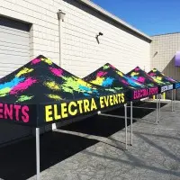 Custom Tent 10'x10' Pop-Up Canopy + Heavy Duty Frame