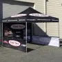 Custom Tent 10'x10' Pop-Up Canopy + Heavy Duty Frame