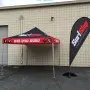 Custom Tent 10'x10' Pop-Up Canopy + Heavy Duty Frame