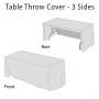 Custom Table Throw Cover - 3 Sides