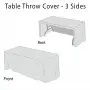 Custom Table Throw Cover - 3 Sides Custom Table Throw Cover - 3 Sides